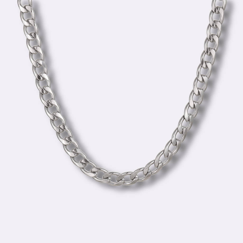 Cuban Silver Link Chain For Men - Ornaments Co - 18 inches