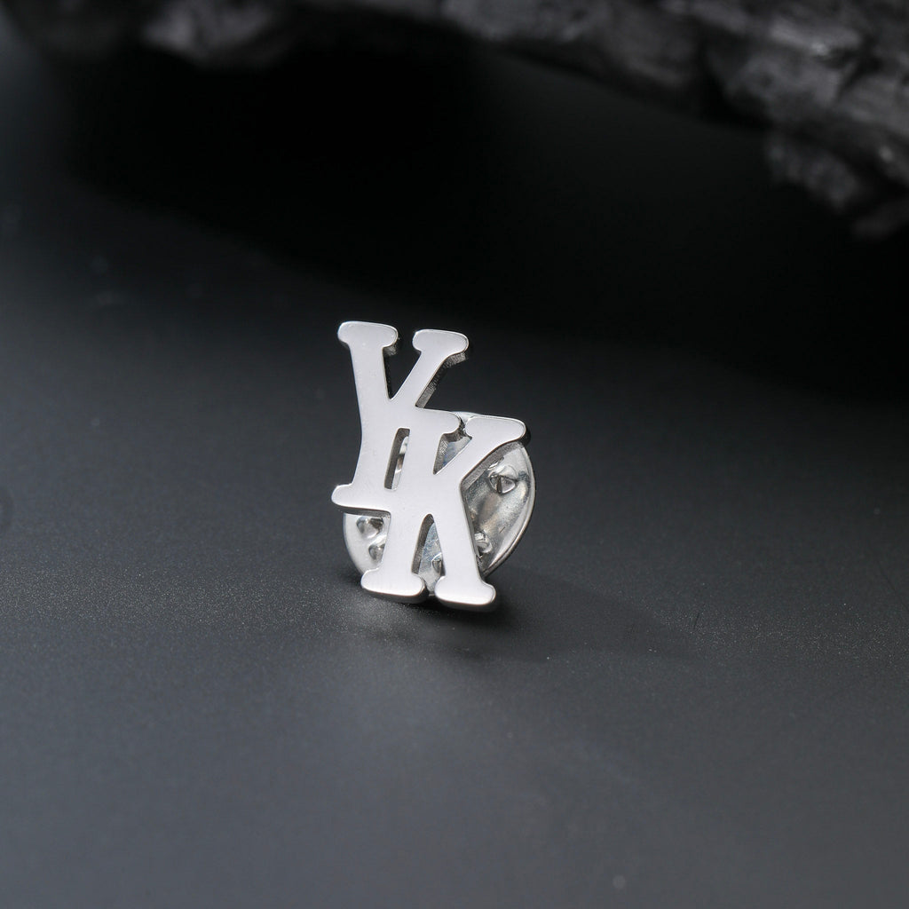 Personalized Initials Lapel Pin - Ornaments Co - 18K Gold Plated