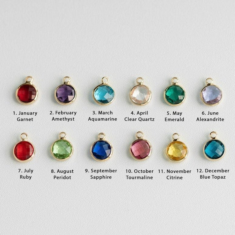 Personalized Names Birthstone Bar Necklace For Women - Ornaments Co - Gold