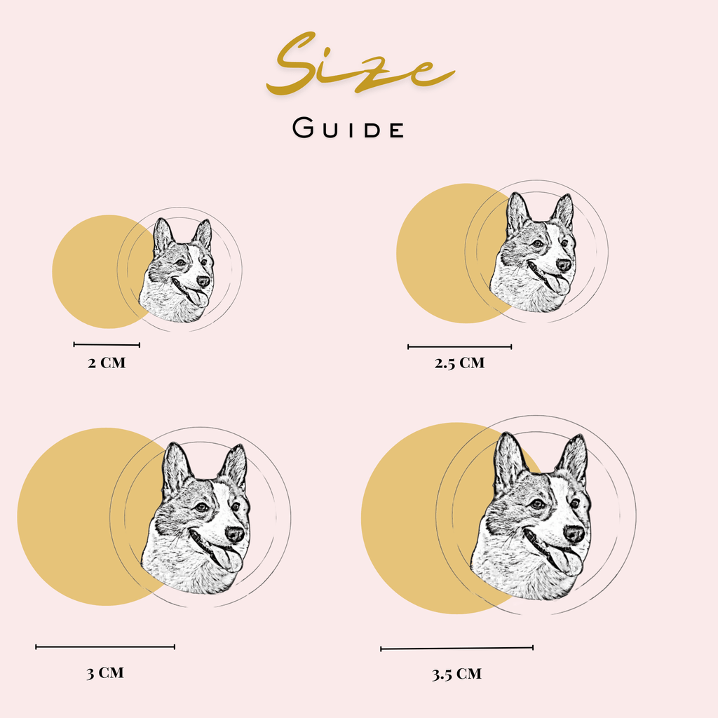 Personalized Round Pet Dog Portrait Necklace - Ornaments Co - Stainless Steel